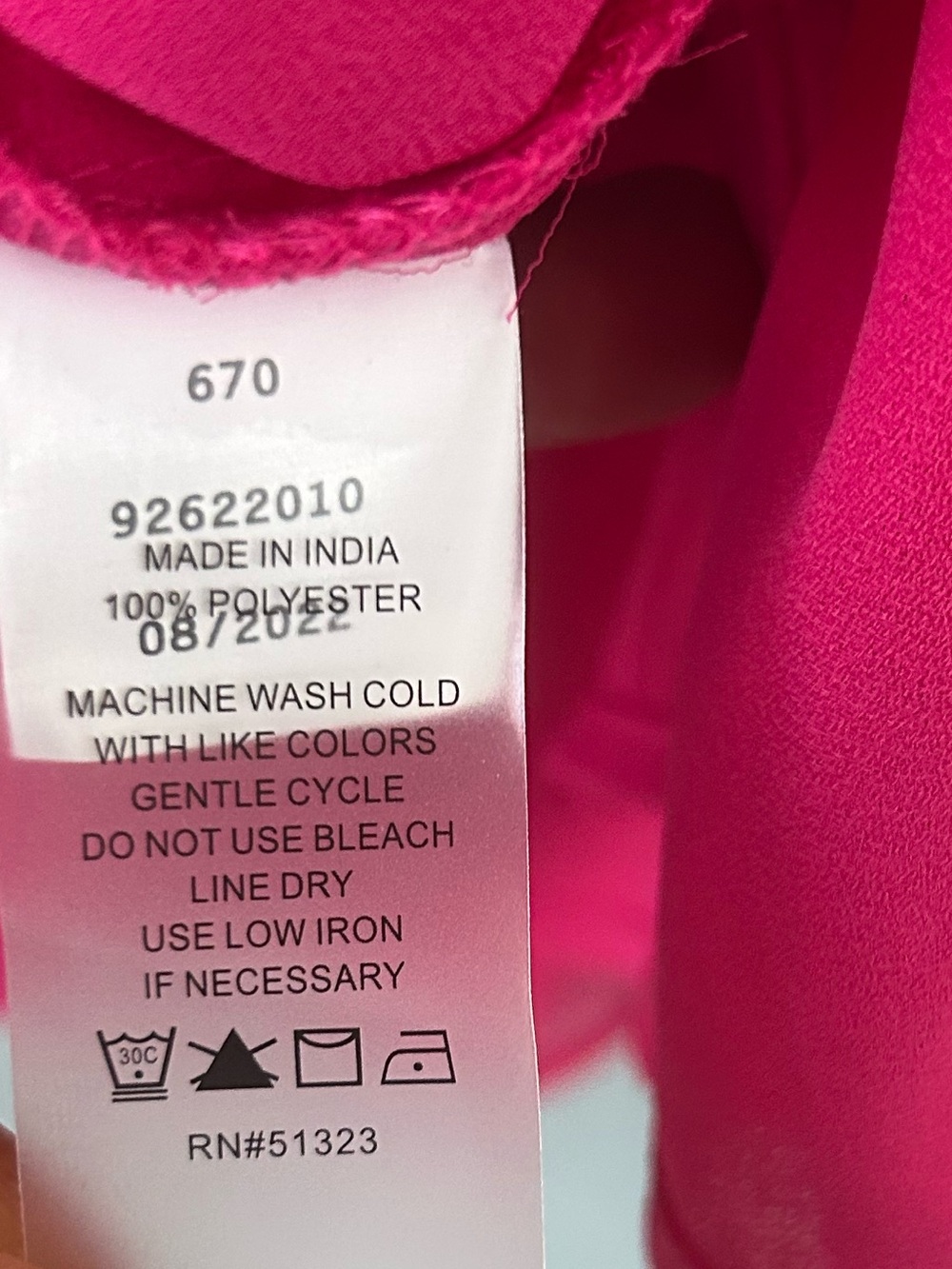 Vince Camuto Size 1X Pink Mock Neck Tiered Ruffle Sleeves Top Feminine NWT - Picture 8 of 8